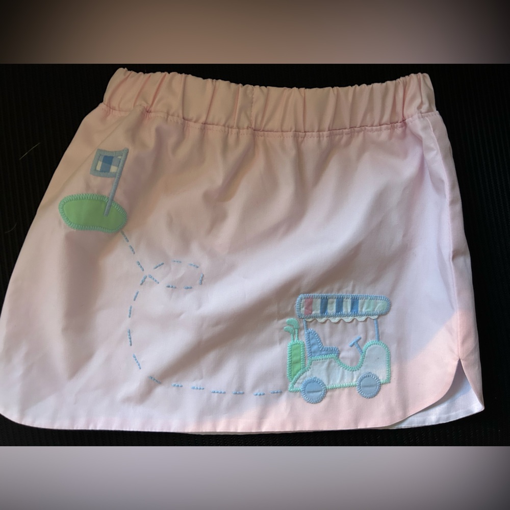 Pink Beaufort Bonnet Kids Golf Skirt